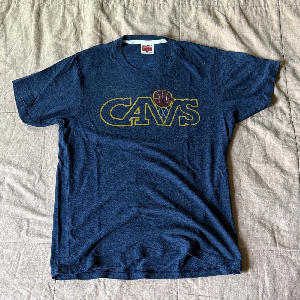 HOMAGE Navy Blue CAVS T-Shirt